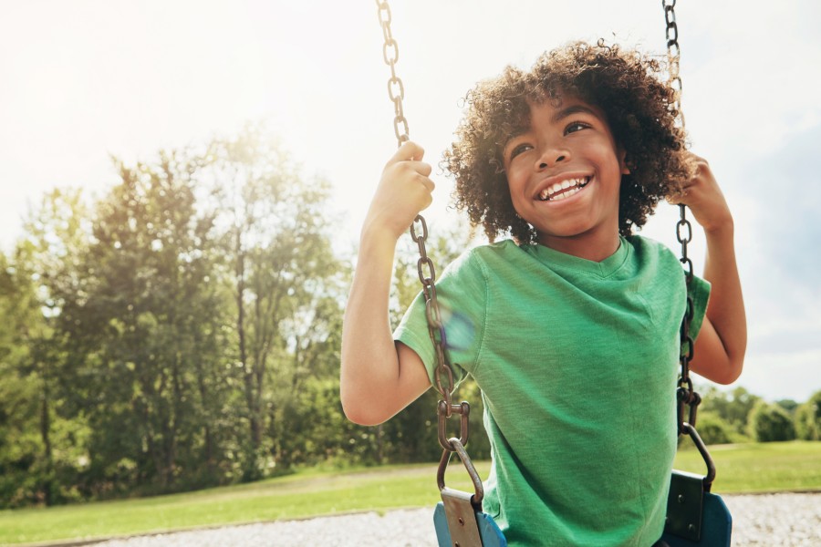 pediatric patient swinging